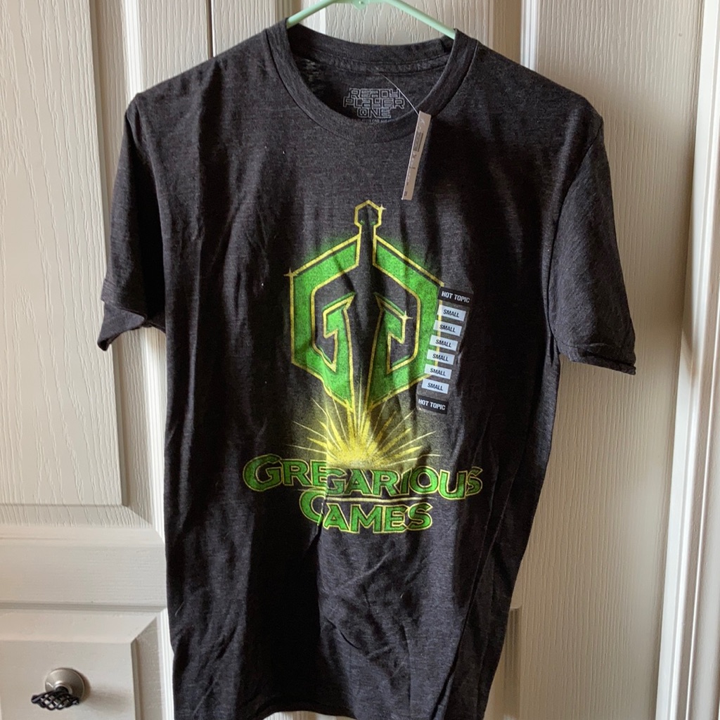 New Ready Player One Gregarious Games Tee New Ready Player One Gregarious Games Tee